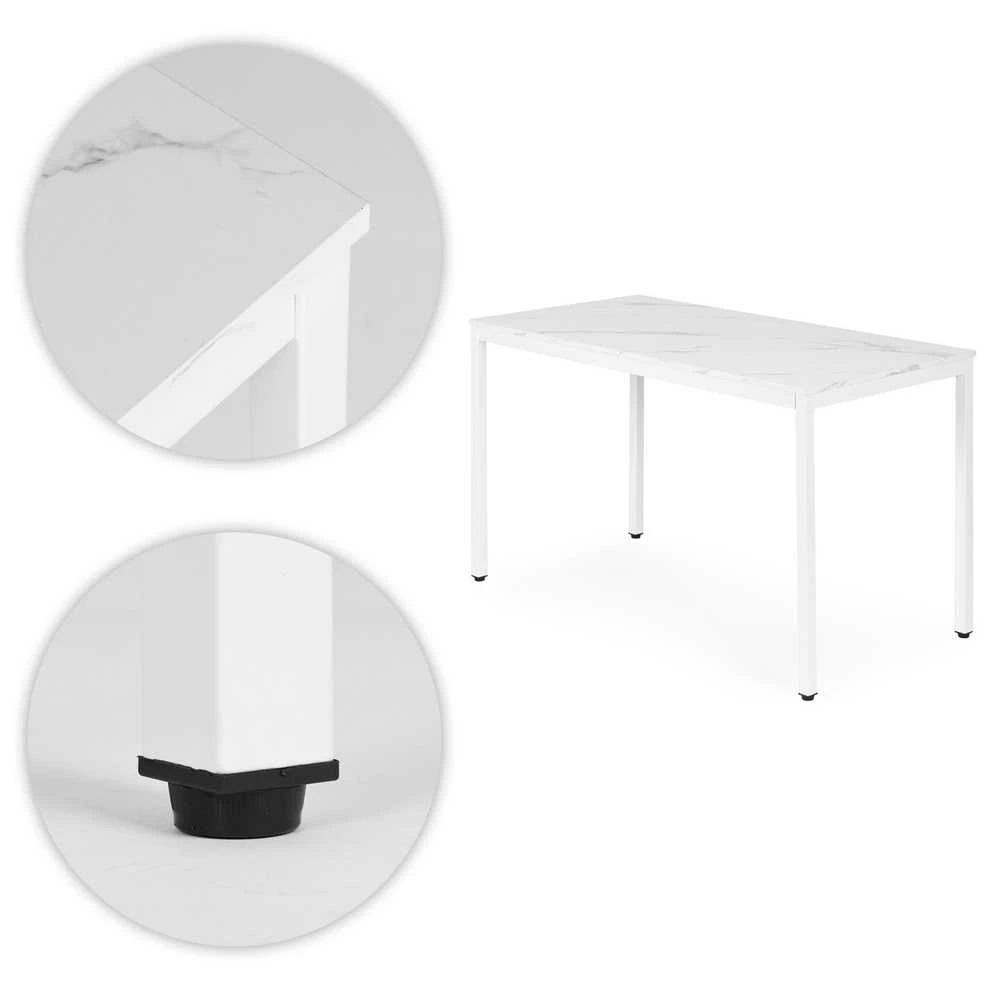 Baltas virtuvės / rašomojo stalas 120 x 60 cm