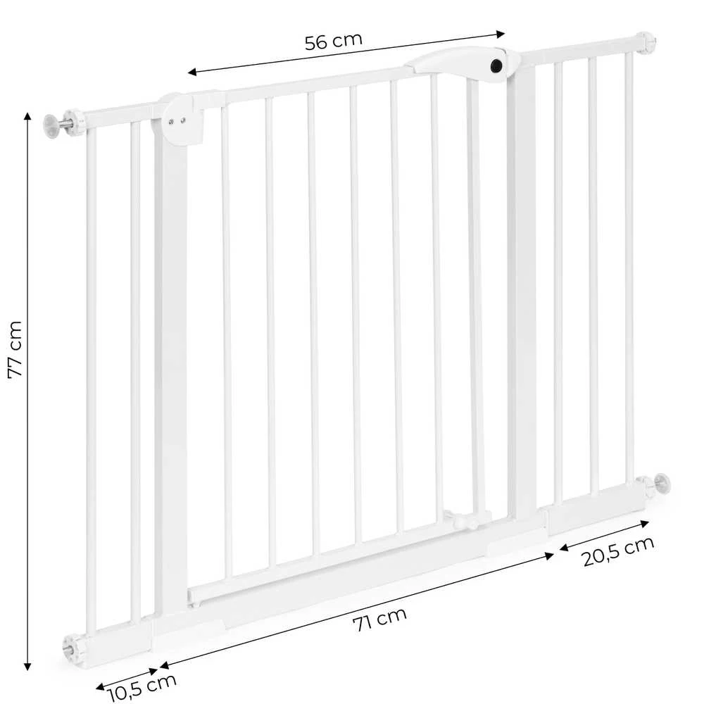 Apsauginė tvorelė, 74-105 cm, balta, ECOTOYS