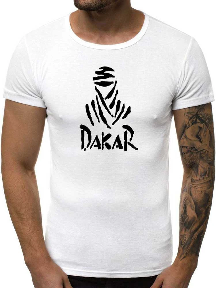Balti vyriški marškinėliai Dakar
