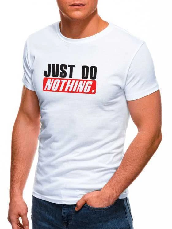 Balti vyriški marškinėliai Just do nothing