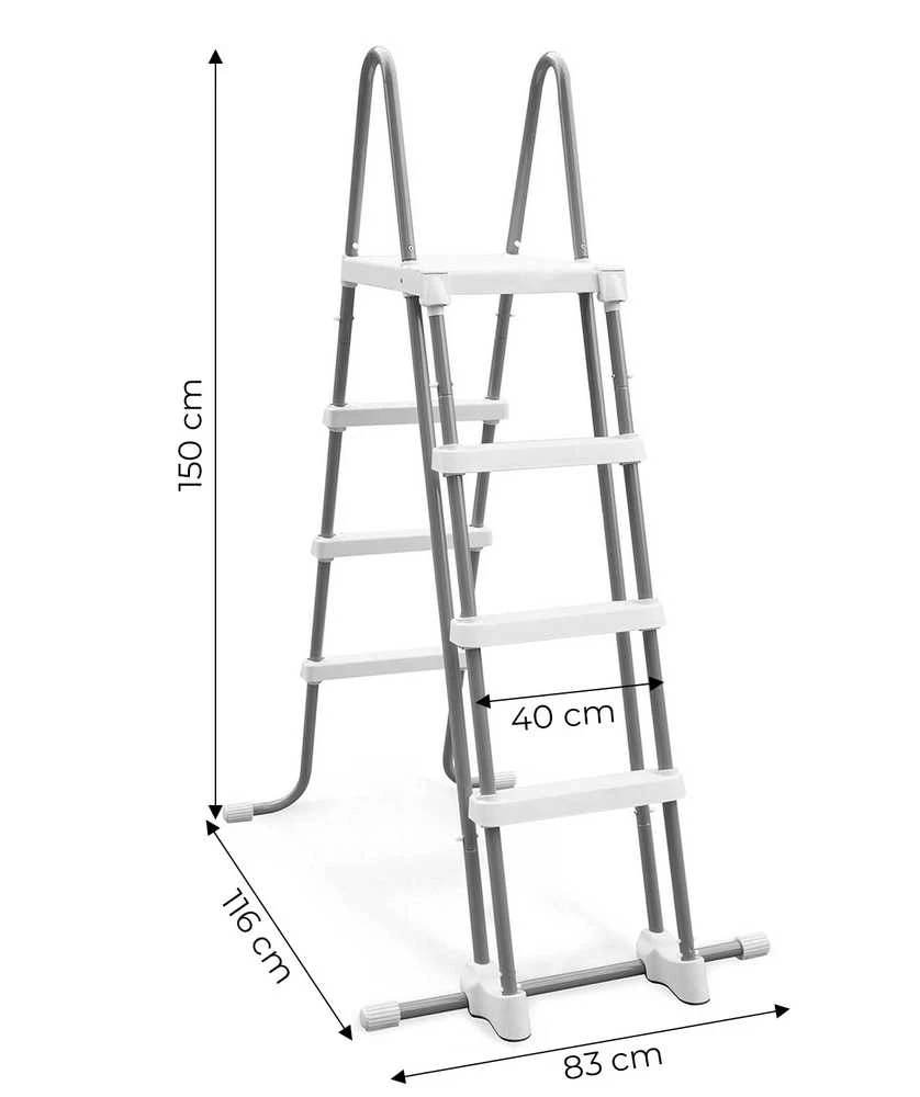 Intex baseino kopėčios su nuimamais laipteliais 110 cm