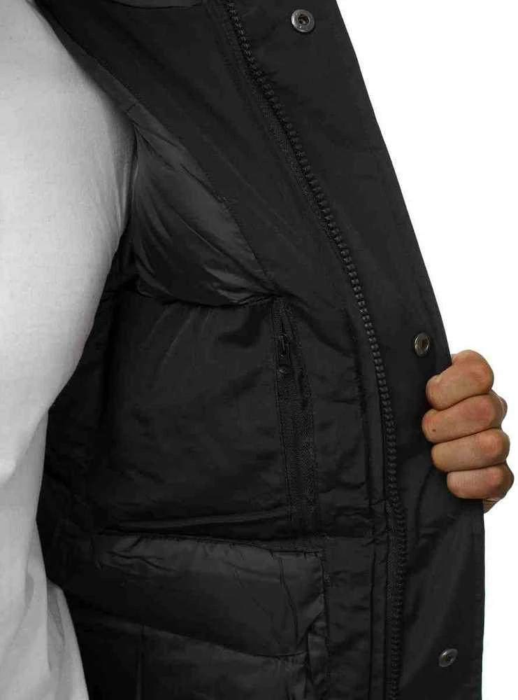 Bomber stiliaus žieminė juoda vyriška striukė Lemor