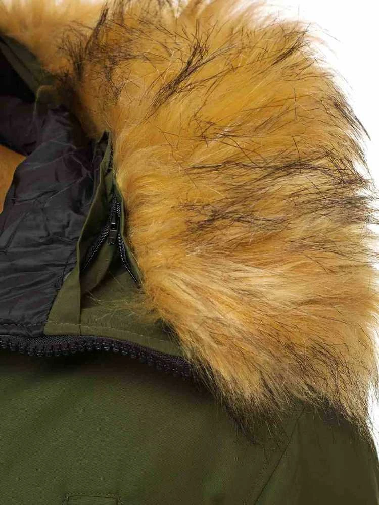 Bomber stiliaus žieminė žalia vyriška striukė Lemor