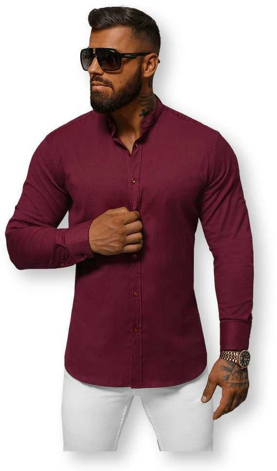Bordo elegantiški marškiniai Oner