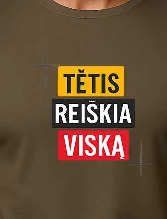 Chaki marškinėliai Tėtis reiškia viską
