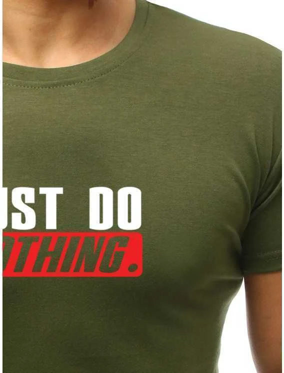 Chaki vyriški marškinėliai Just do nothing