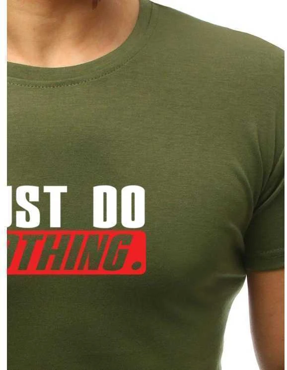 Chaki vyriški marškinėliai Just do nothing