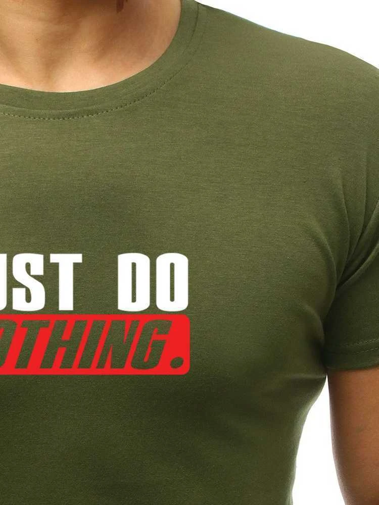 Chaki vyriški marškinėliai Just do nothing