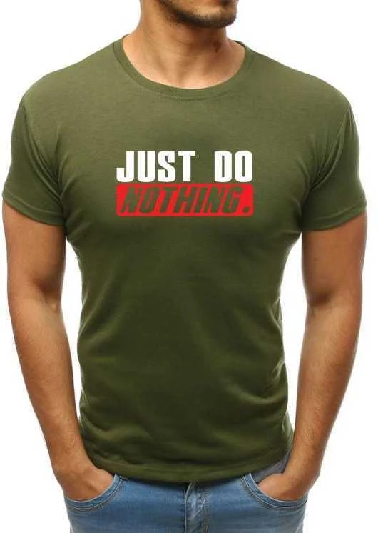 Chaki vyriški marškinėliai Just do nothing