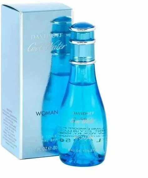 Davidoff Cool Water Woman EDT tualetinis vanduo moterims, 50 ml