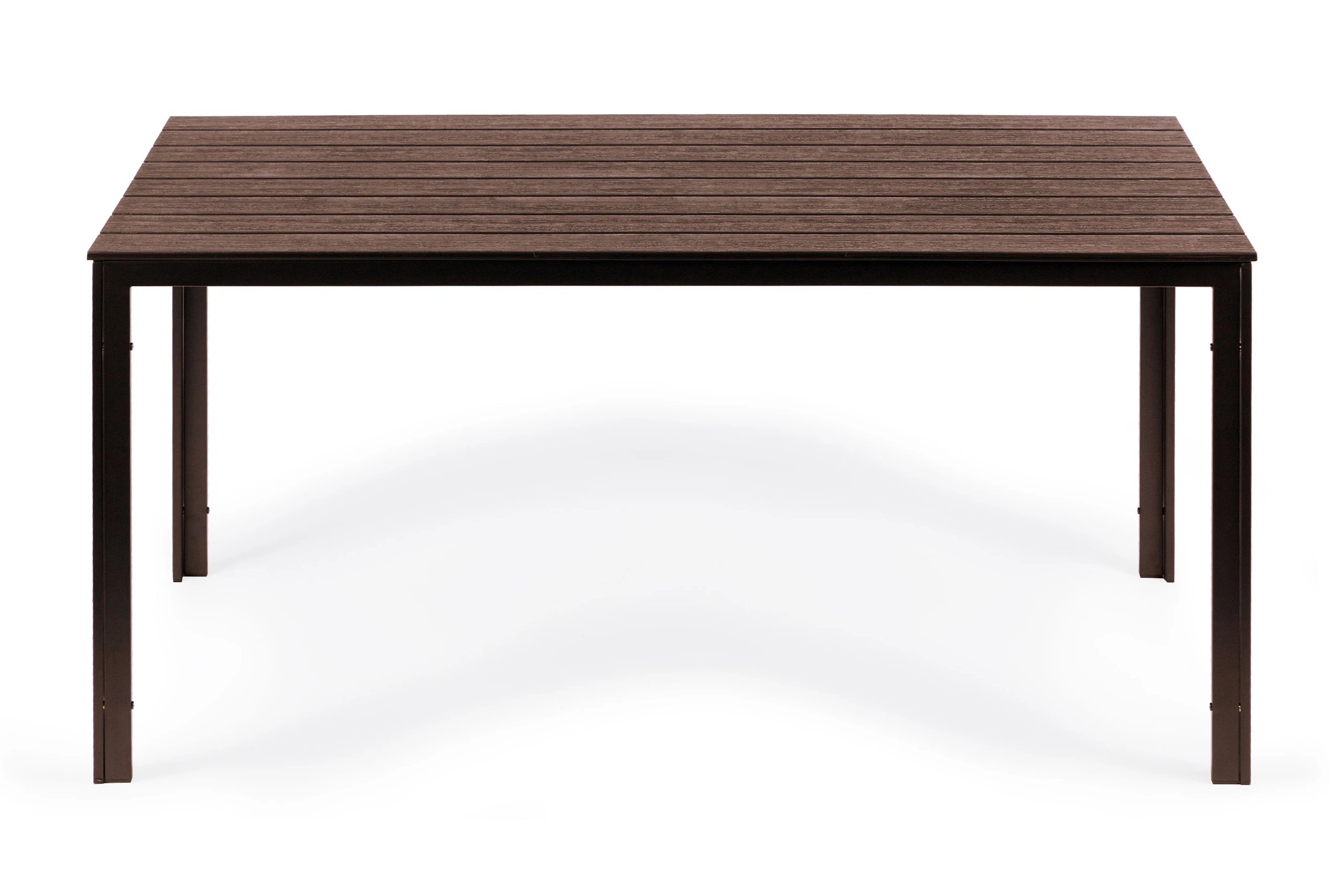 6 vietų rudas sodo stalas 156 x 78 cm aprašymas - Prekės nuotrauka