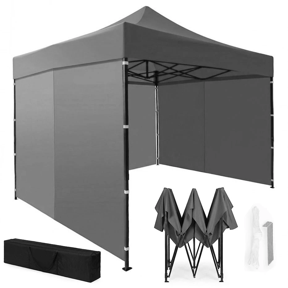 Automatinė sodo palapinė 3x3 m pilkos spalvos MultiGarden aprašymas - Prekės nuotrauka