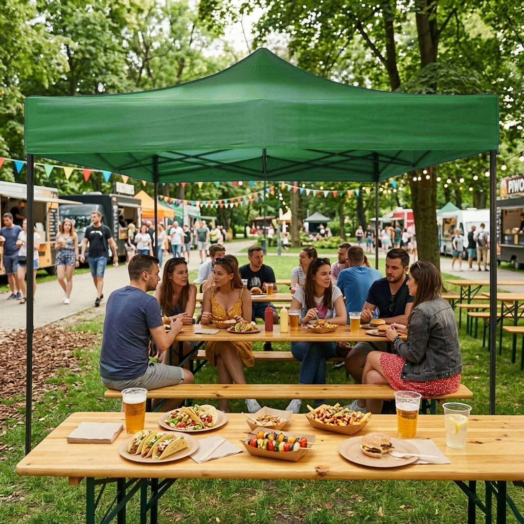 Automatinė sodo palapinė 3x3 m žalia MultiGarden aprašymas - Prekės nuotrauka