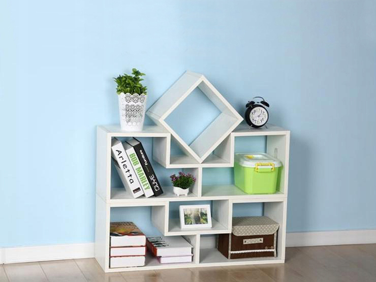 Balta modulinė lentyna ModernHome aprašymas - Prekės nuotrauka