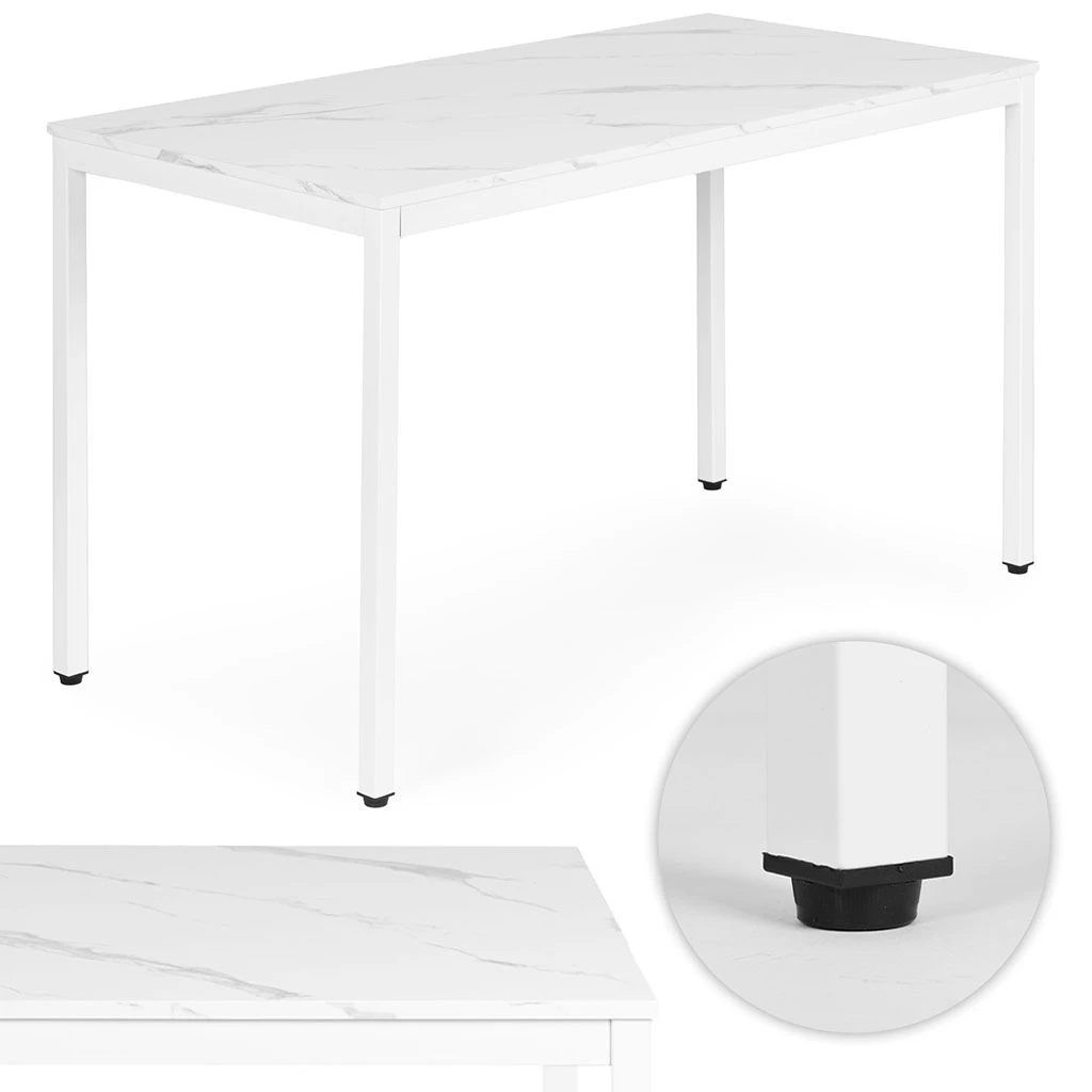 Baltas virtuvės / rašomojo stalas 120 x 60 cm aprašymas - Prekės nuotrauka