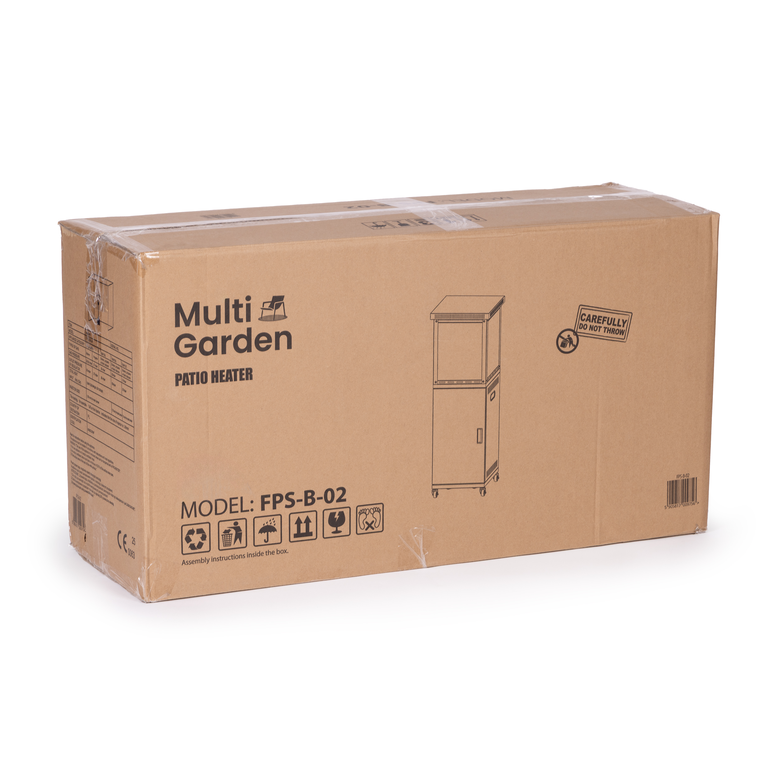 Dujinis terasos šildytuvas 13 kW MultiGarden aprašymas - Prekės nuotrauka