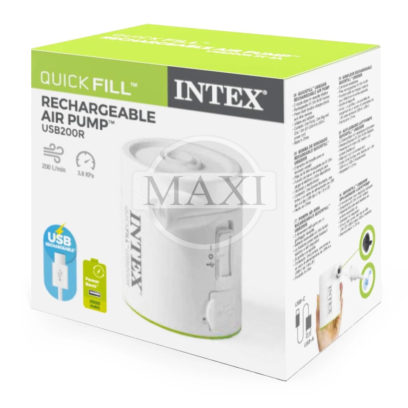 INTEX 66637 USB-A 5V elektrinis siurblys aprašymas - Prekės nuotrauka