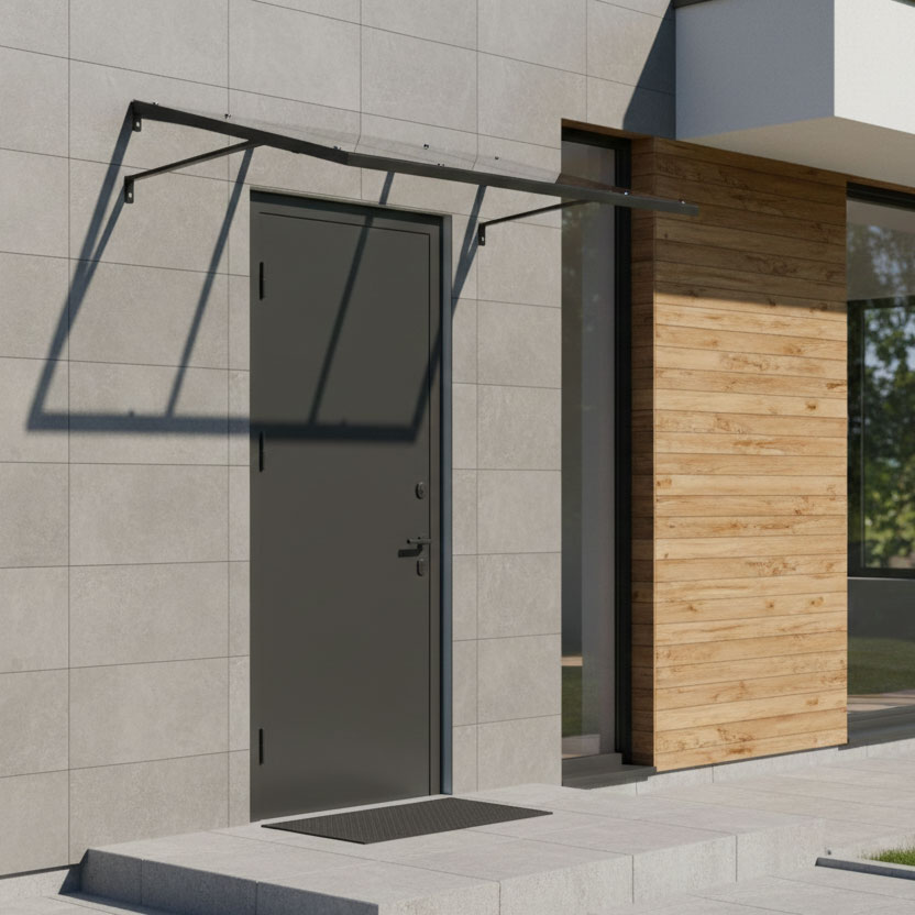 Įėjimo durų stogelis 140x90 cm su UV apsauga MultiGarden aprašymas - Prekės nuotrauka