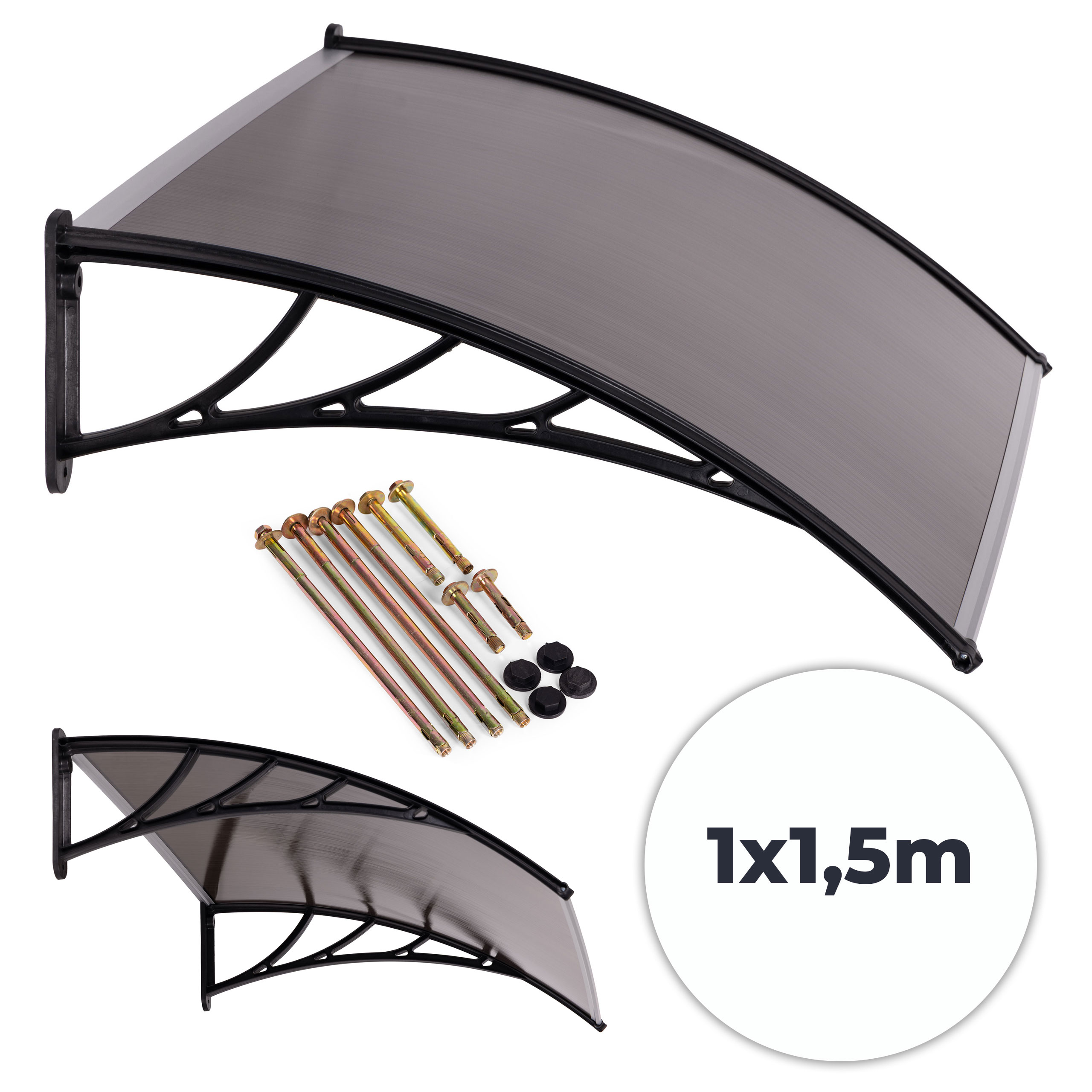 Įėjimo durų stogelis 150x100 cm MultiGarden aprašymas - Prekės nuotrauka