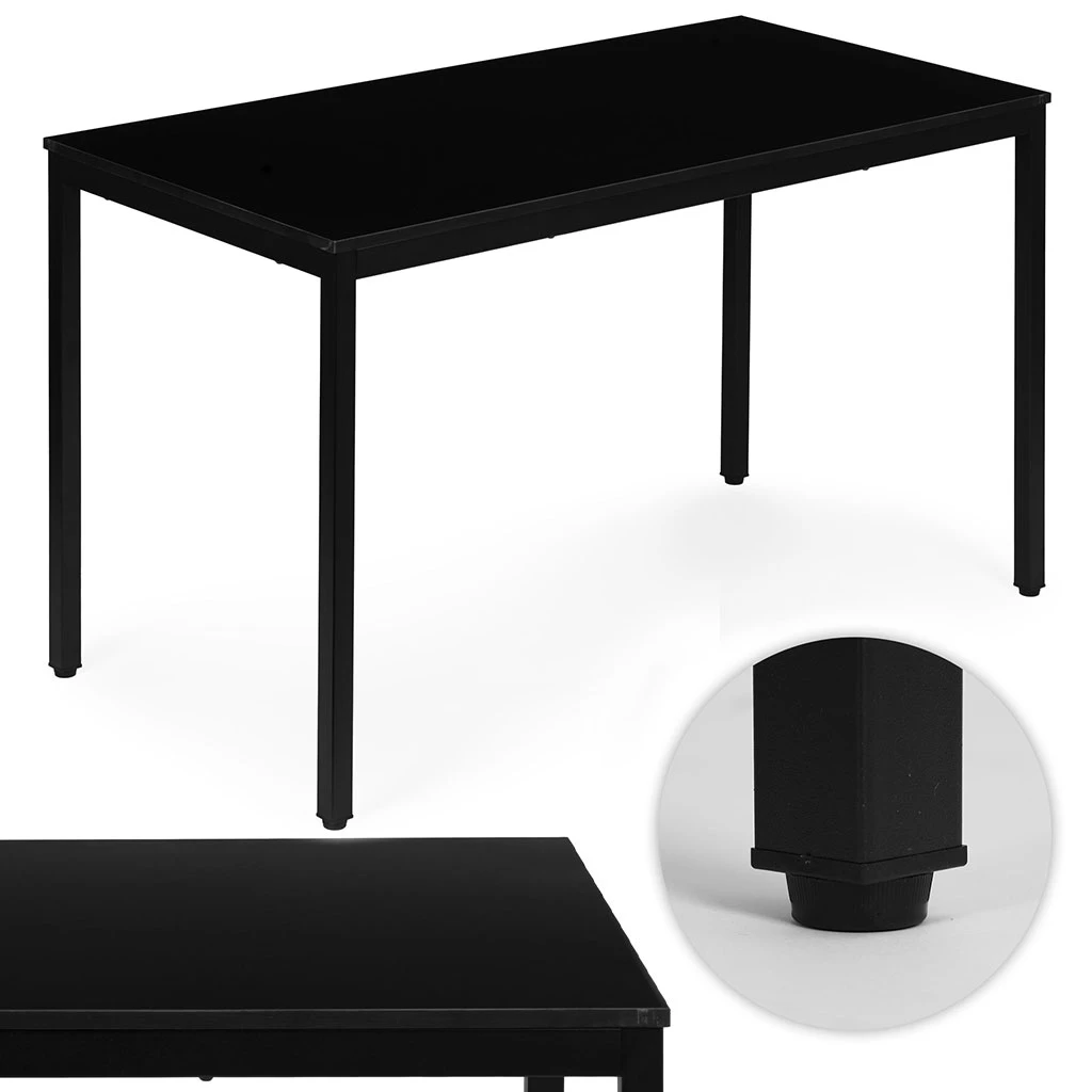 Juodas virtuvės/rašomojo stalas 120 x 60 cm aprašymas - Prekės nuotrauka