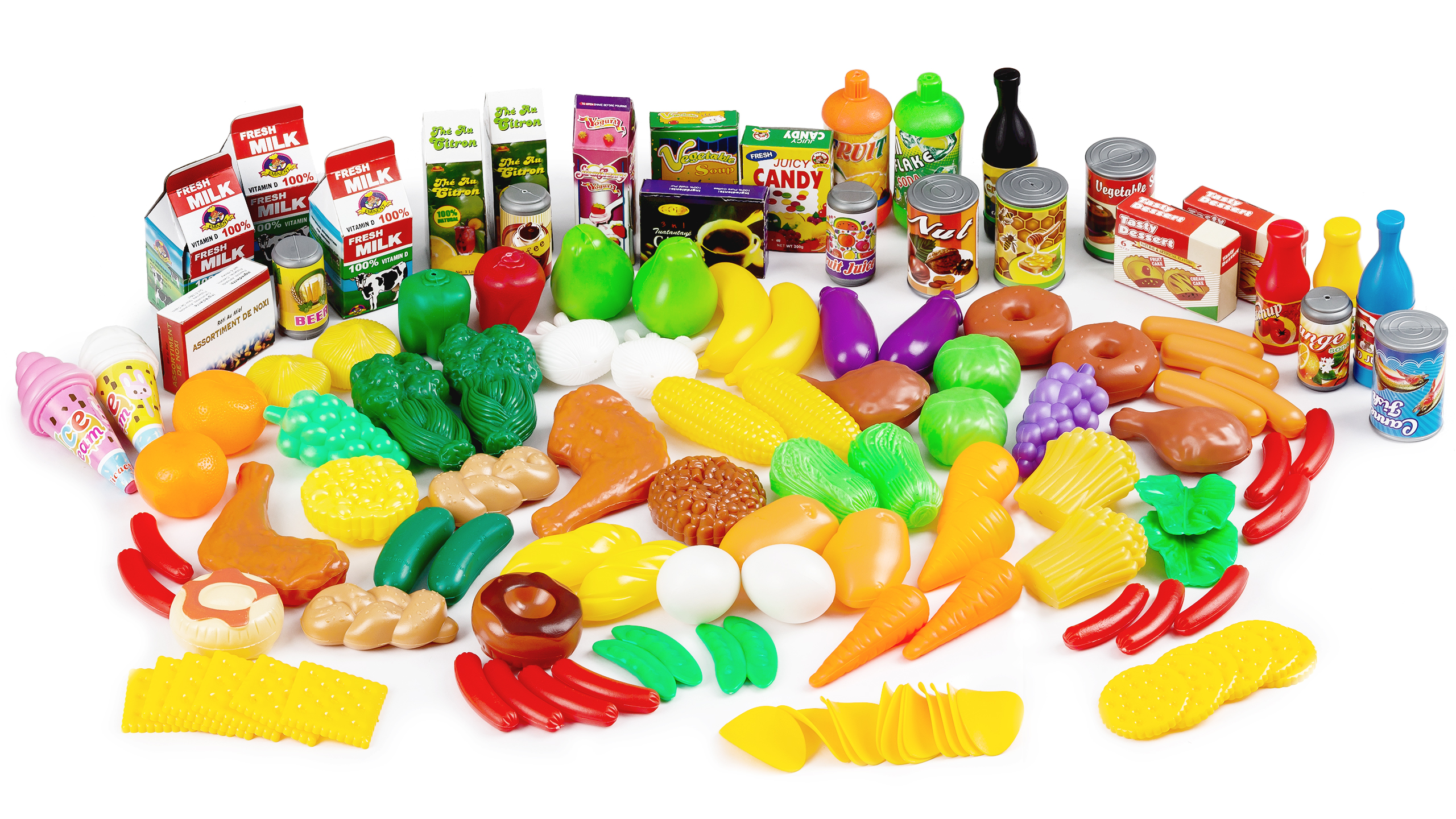 Maisto produktų rinkinys 120 vnt. aprašymas - Prekės nuotrauka