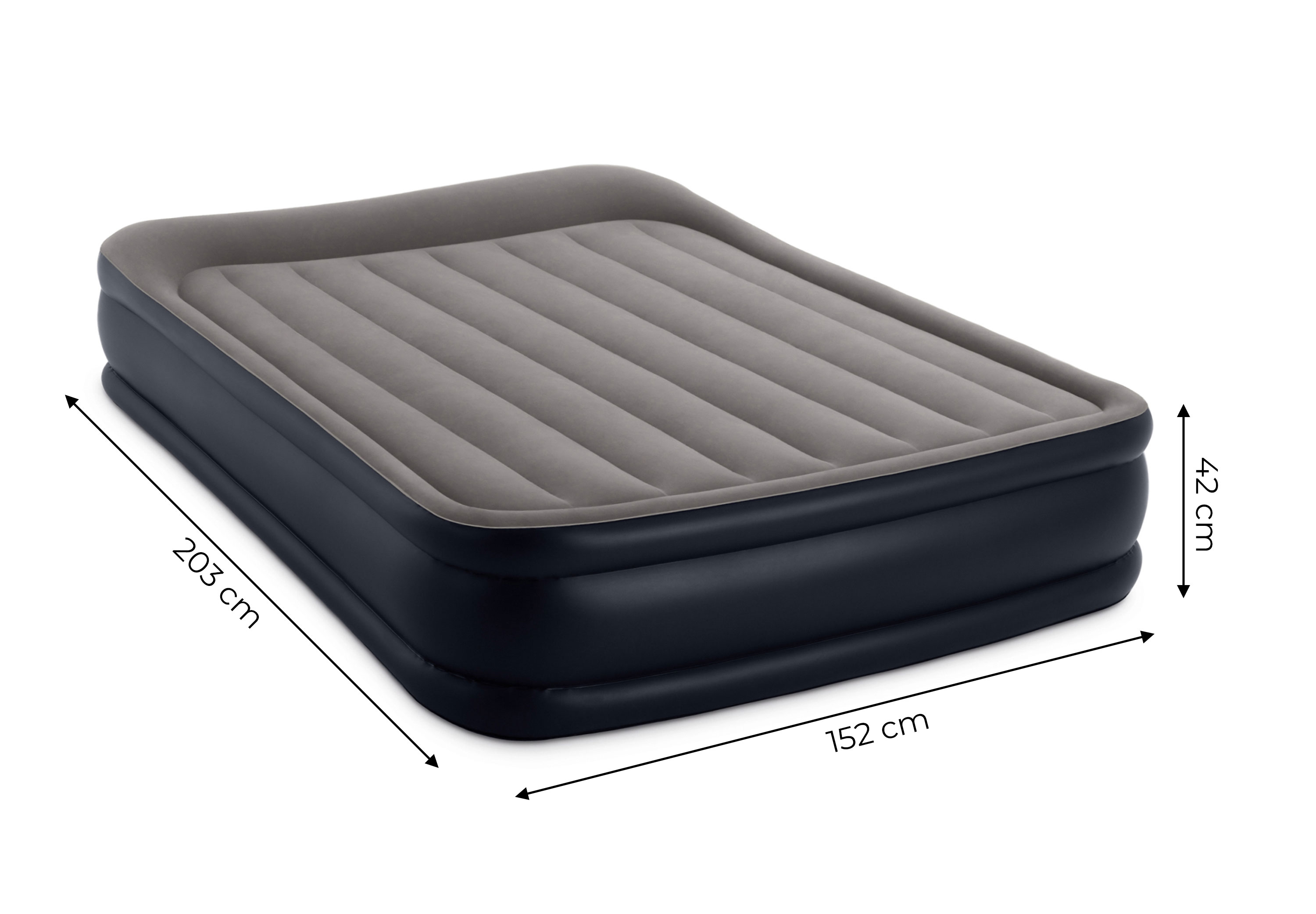 Pripučiamas čiužinys 203 x 152 cm su siurbliu INTEX 64136ND aprašymas - Prekės nuotrauka