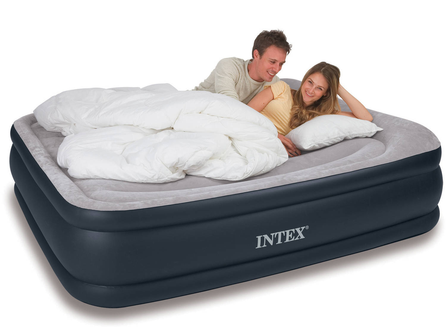 Pripučiamas čiužinys 203 x 152 cm su siurbliu INTEX 64136ND aprašymas - Prekės nuotrauka