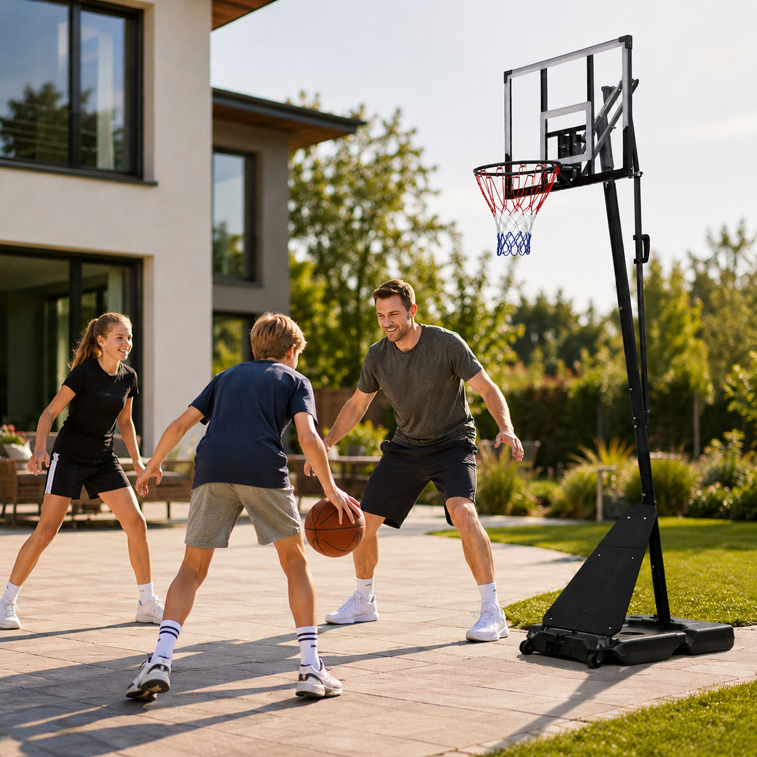 Reguliuojamas krepšinio stovas 305 cm aukščio MOVEPRO aprašymas - Prekės nuotrauka