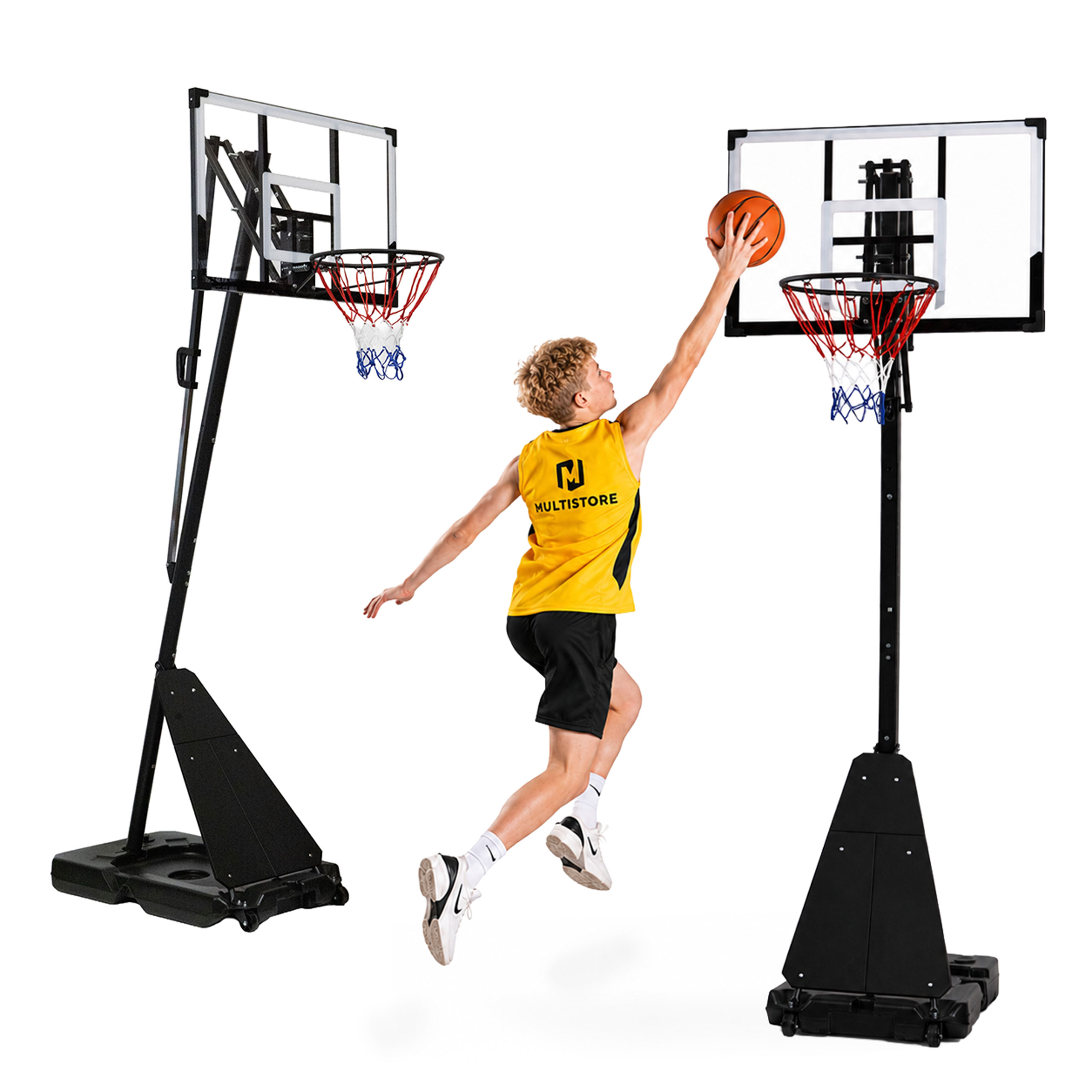Reguliuojamas krepšinio stovas 305 cm aukščio MOVEPRO aprašymas - Prekės nuotrauka