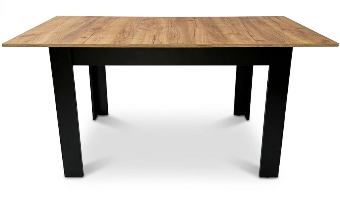 Leobert Stačiakampis išskleidžiamas stalas 120-160x80 cm virtuvei-valgomajam 4-6 asmenims, ąžuolo medienos aprašymas - Prekės nuotrauka