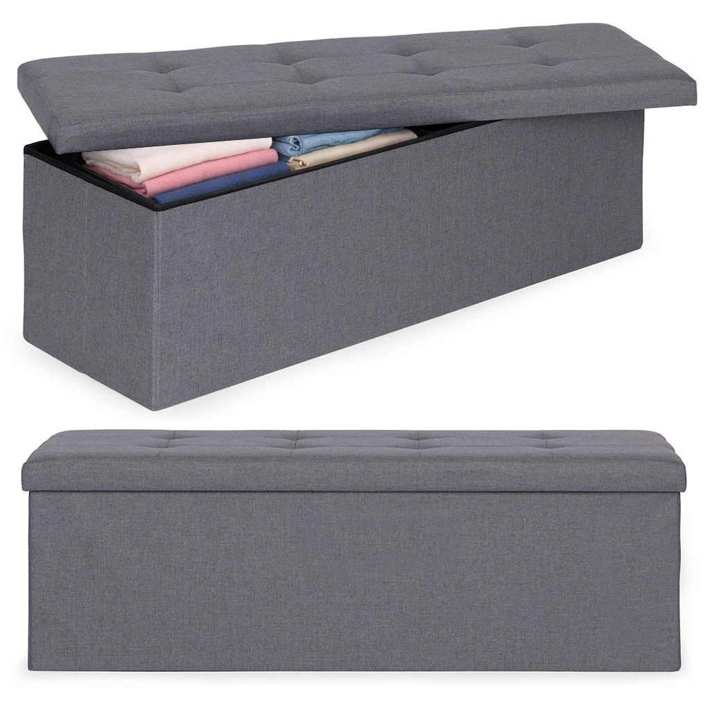 Modernhome Šviesiai pilkos spalvos daiktų laikymo dėžė 111x38 cm aprašymas - Prekės nuotrauka