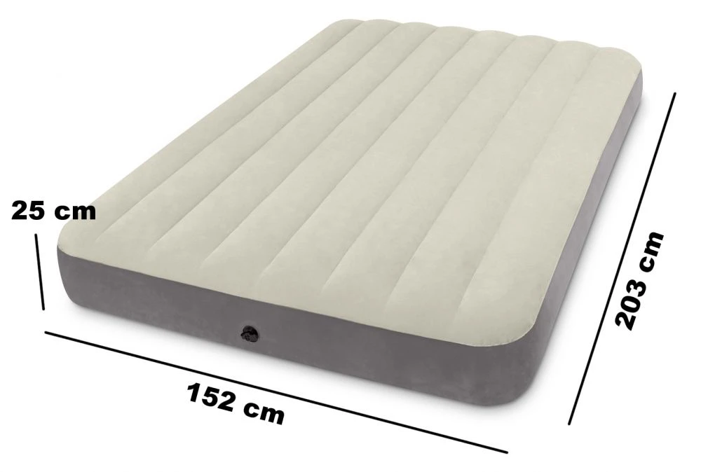 Velūrinis pripučiamas čiužinys 203 x 152 cm INTEX 64103 aprašymas - Prekės nuotrauka