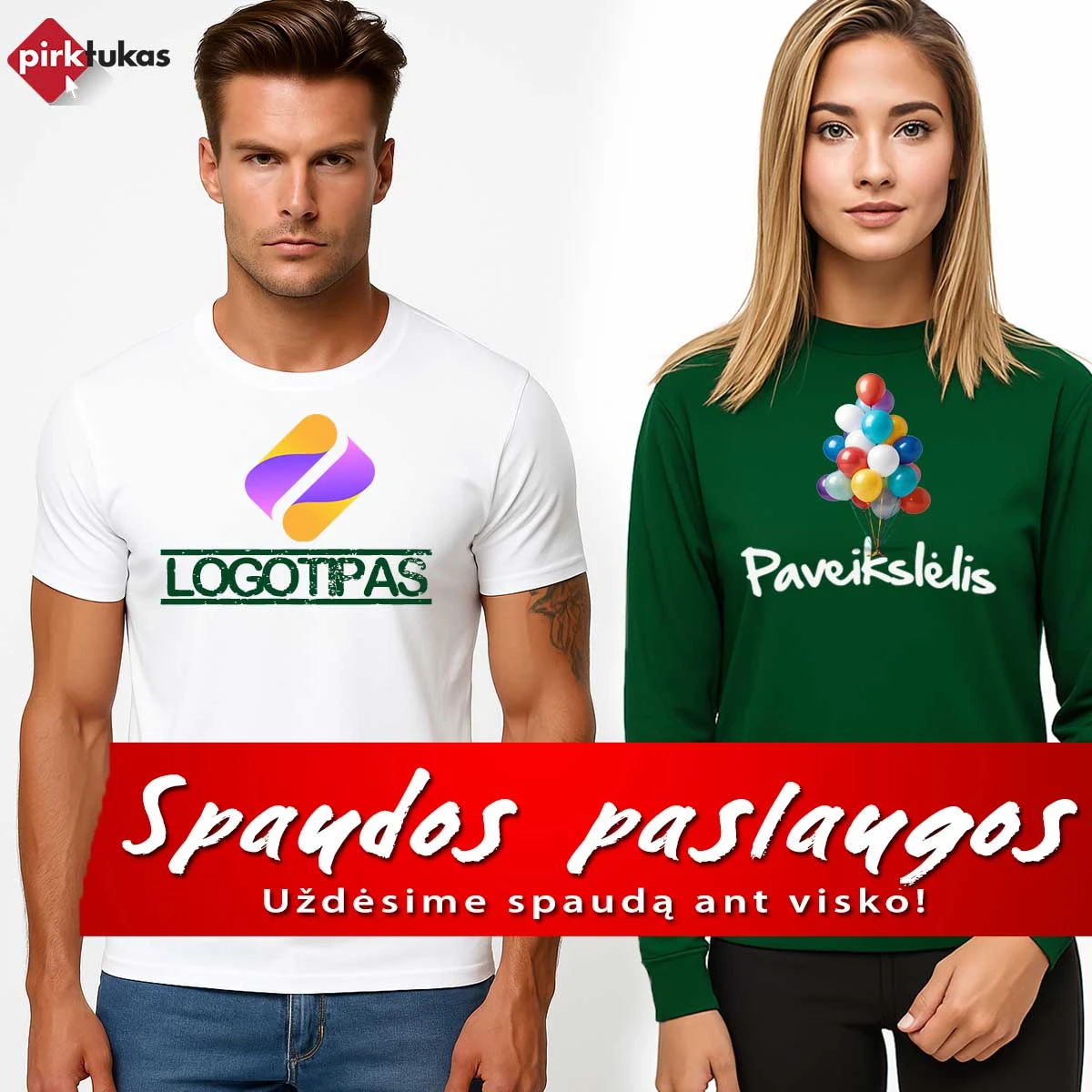 Vyriški raudoni polo marškinėliai Pegaso aprašymas - Prekės nuotrauka