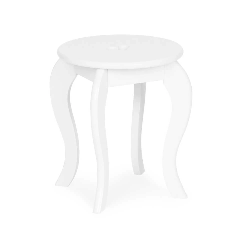 Kosmetinis staliukas su veidrodžiu ir taburete Ecotoys, baltas
