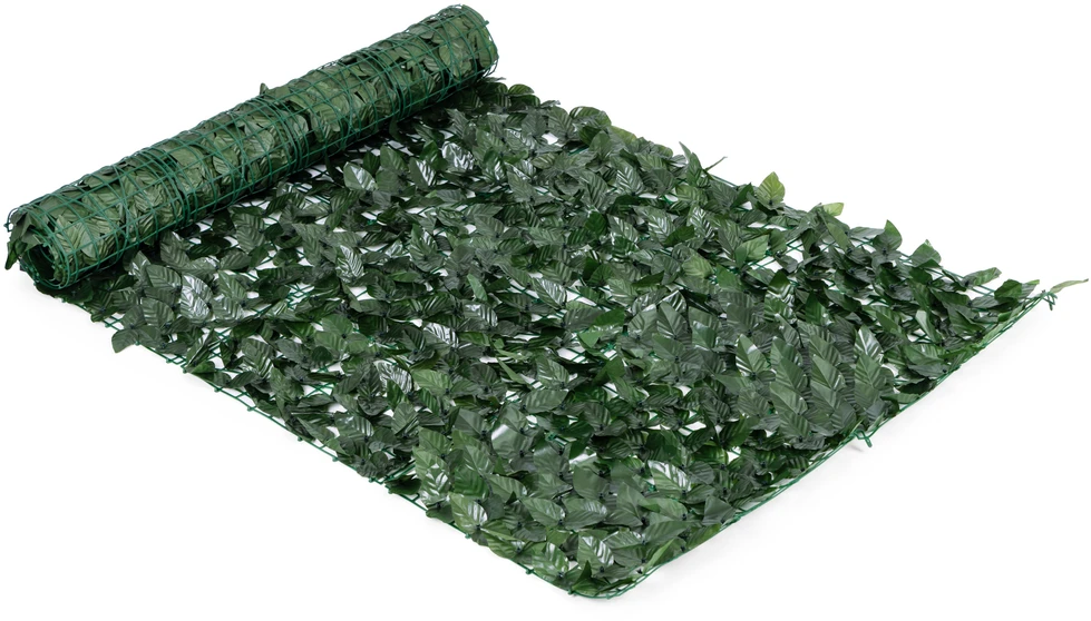 Dirbtinė žalia balkono/sodo gebenės gyvatvorė 300 x 100 cm