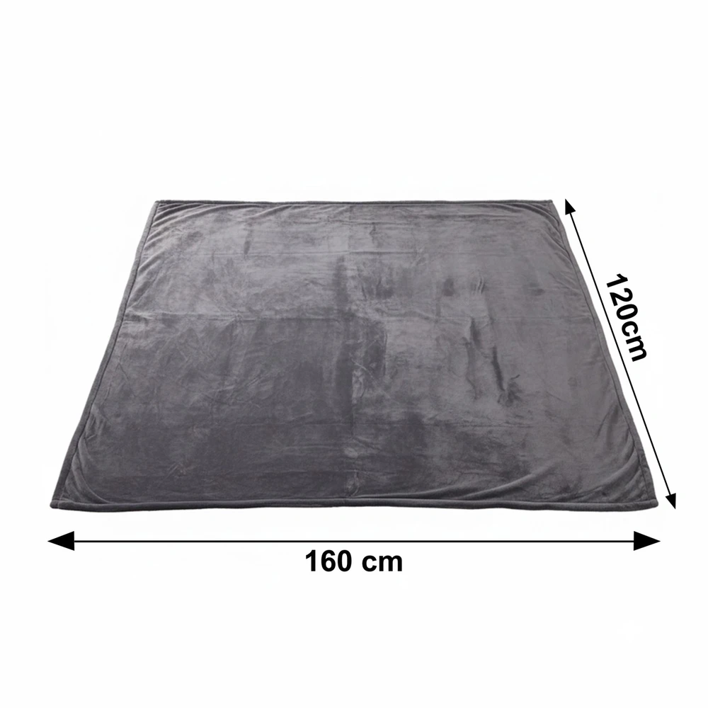 Bauerkraft Dvipusė elektrinė antklodė 120x160 cm su šildomu kilimėliu