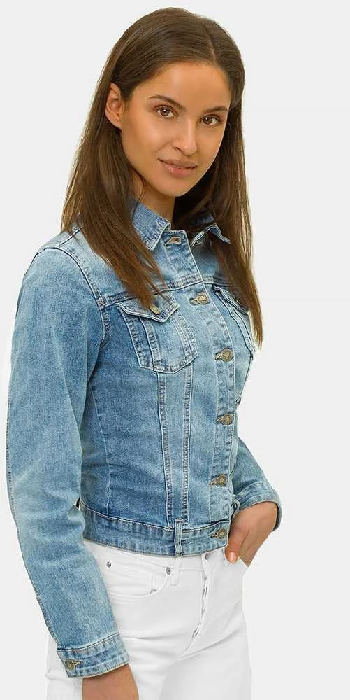 Džinsinė plona moteriška striukė Kamily