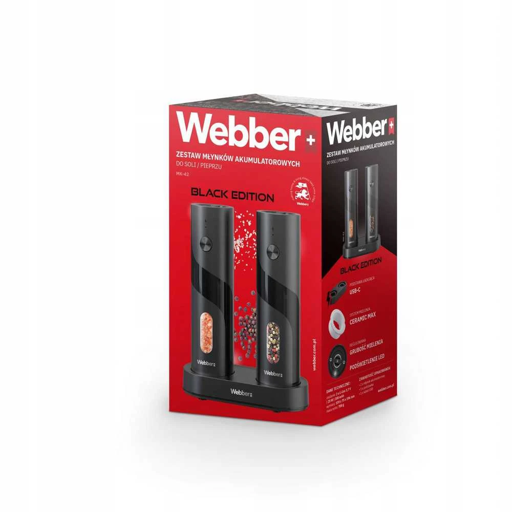 Webber Elektrinis druskos ir pipirų malūnėlis