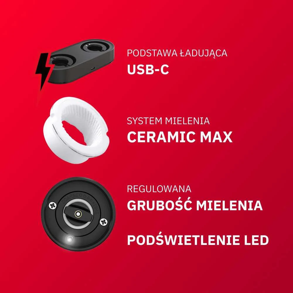 Webber Elektrinis druskos ir pipirų malūnėlis