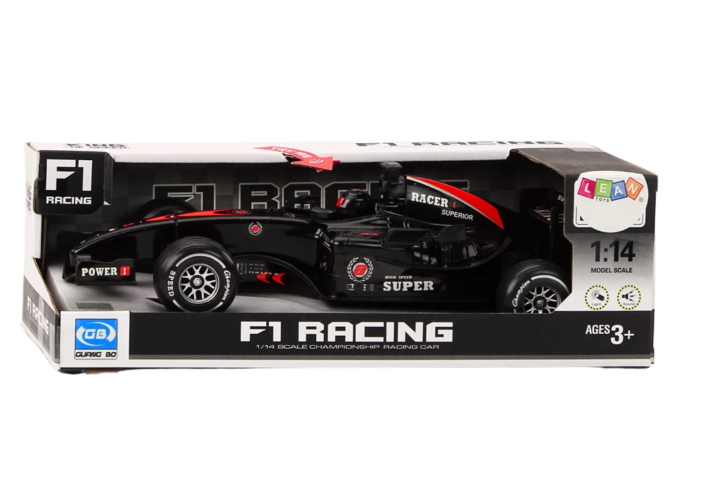 Lean Toys Automobilis Sports Car Racer, juodas