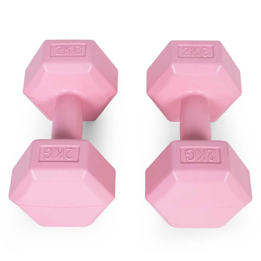 Šešiakampiai hantelia 2x2 kg ModernHome