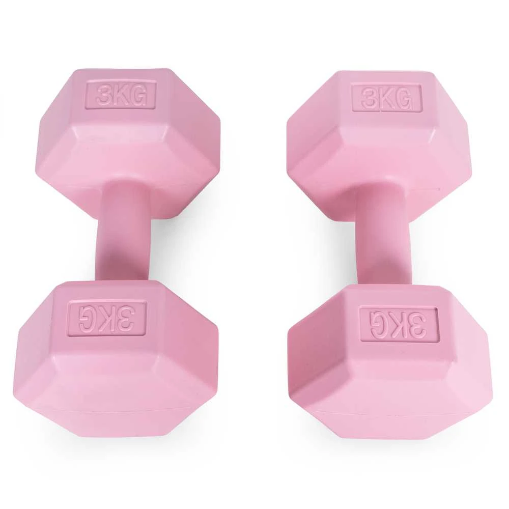 Šešiakampiai hantelia 2x3 kg ModernHome
