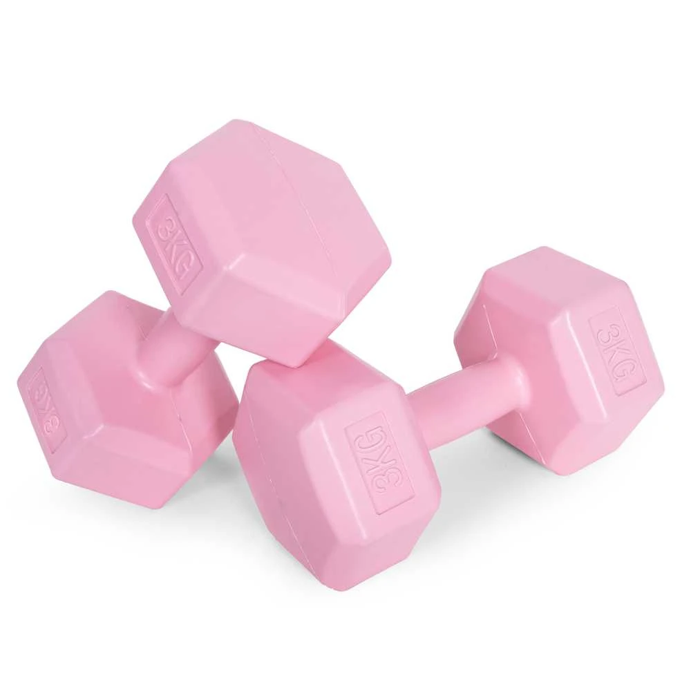 Šešiakampiai hantelia 2x3 kg ModernHome