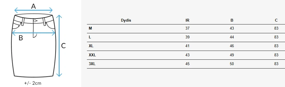 Ilgas džinsinis mėlynas sijonas Merita