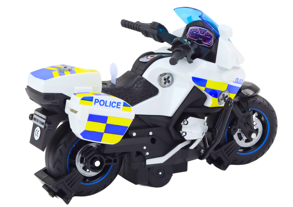 Lean Toys Policijos motociklas su šviesomis ir garsais vaikams