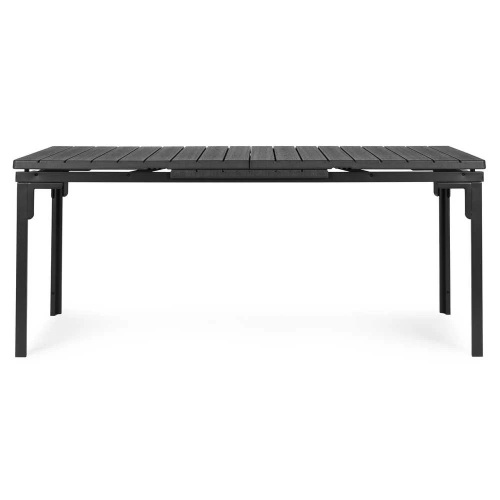 Išskleidžiamas pilkas stalas 180–240 cm