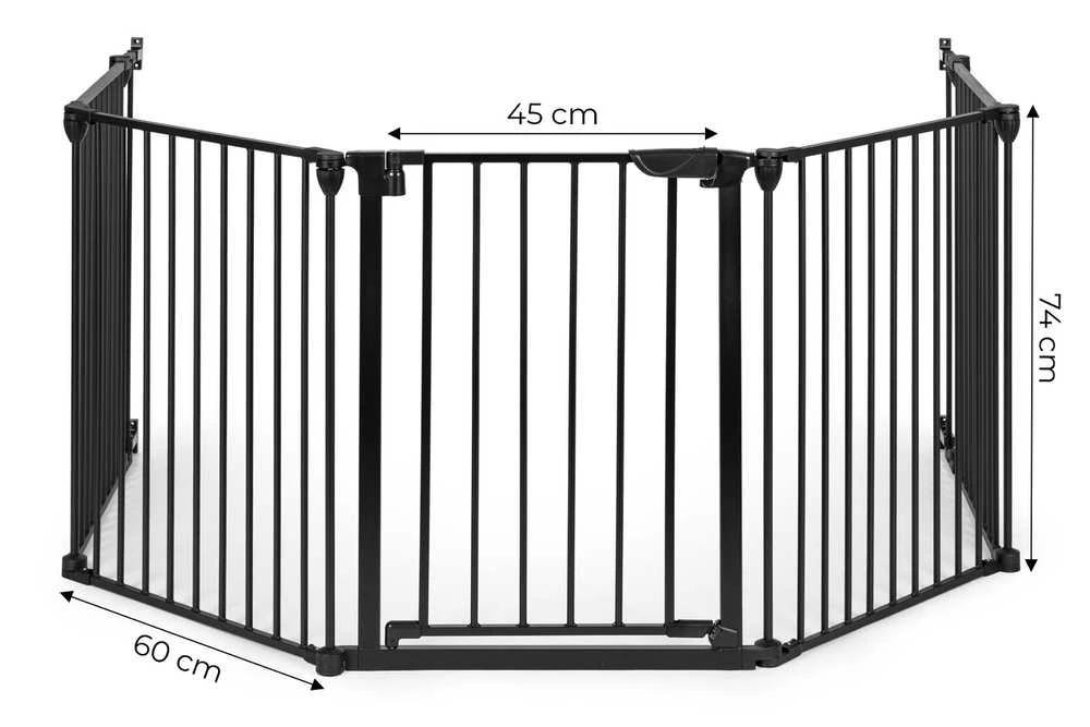 Apsauginė tvorelė, 60 cm, metalinė, juoda, ECOTOYS