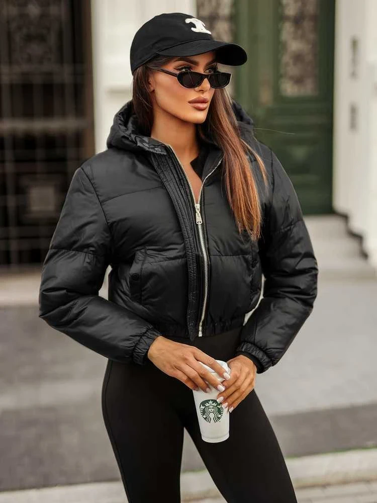 Juoda žieminė moteriška striukė Jenner