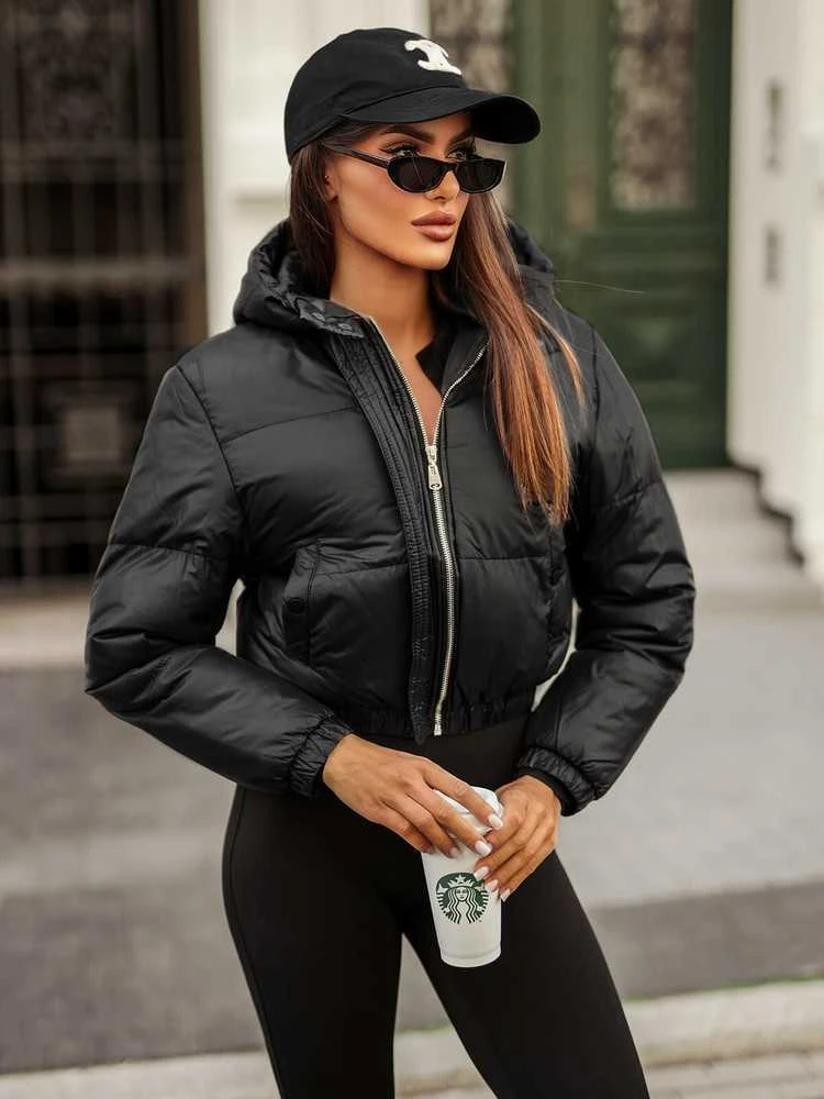 Juoda žieminė moteriška striukė Jenner