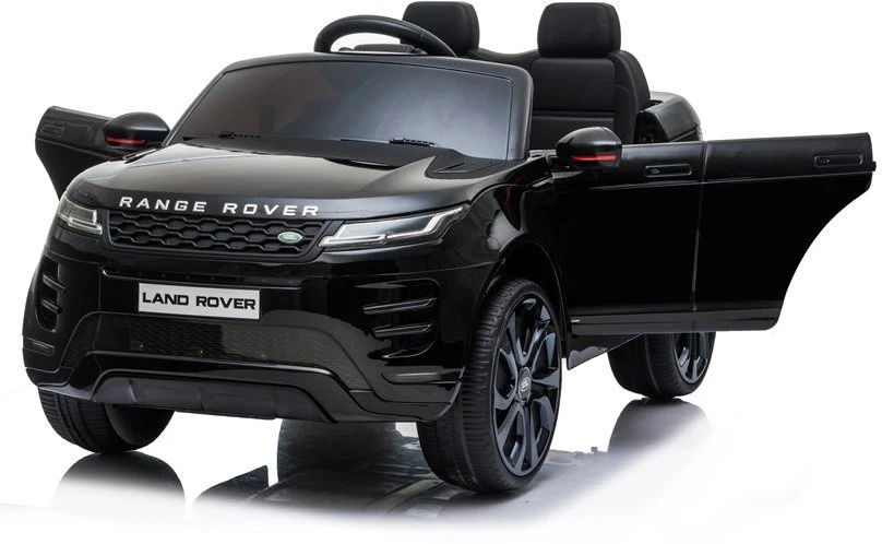 Juodas akumuliatorinis automobilis Range Rover Evoque